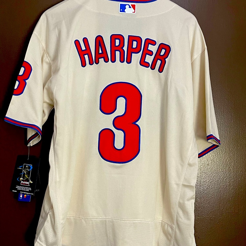 Cream Colored Bryce Harper Phillies Jersey